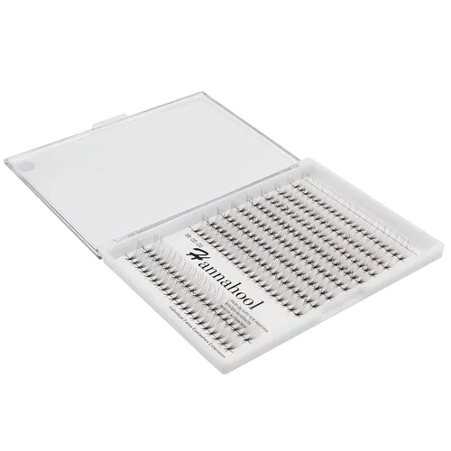 Vista 7 de Extensiones de pestañas postizas individuales de tallo largo 10D de 10 a 0.630 in para elegir, pestañas postizas individuales de volumen