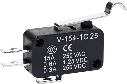 Vista 12 de HEXEH Interruptor de límite Micro Interruptores de viaje de límite de contacto plateado autorreset momentáneo V-15 V-151 V-152 V-153 V-154 V-155