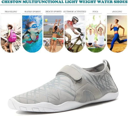 Vista 7 de Cheston Zapatos acuáticos de secado rápido para hombre y mujer