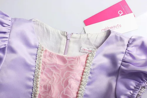 Vista 5 de ReliBeauty - Disfraz de princesa de manga corta para niña