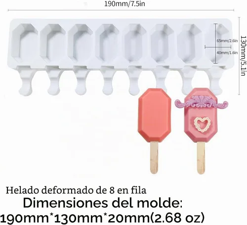 Vista 7 de Herramienta de helado, herramienta de barra de hielo de silicona multirejilla, a prueba de calor, reutilizable, herramienta para hacer helados