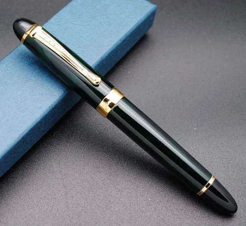 Vista 9 de JINHAO X450 - Pluma estilográfica con punta M (negro brillante)