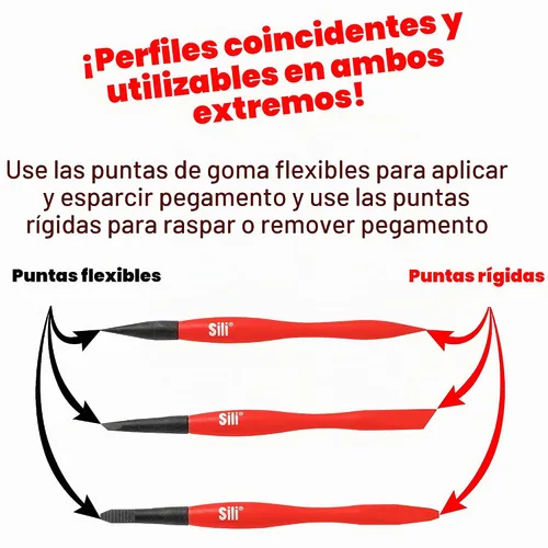 Vista 3 de Sili Kit de cepillo de pegamento con micro cepillos aplicadores de pegamento de madera para carpintería