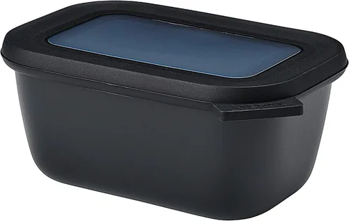 Vista 23 de Mepal Cirqula - Recipiente circular rectangular para almacenar y servir alimentos de 67.6 fl oz / 68 onzas con tapas transparentes, perfecto