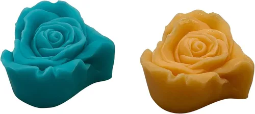 Vista 5 de Monqui - Juego de 2 moldes de silicona para velas de regalo de boda y San Valentín, moldes de chocolate, moldes de jabón, moldes para manualidades