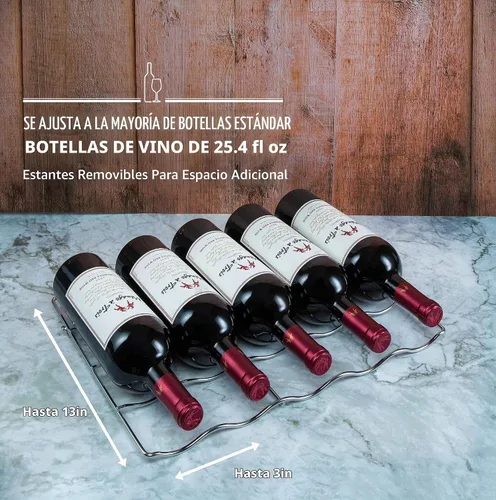 Vista 6 de Schmecke - Refrigerador de vino con compresor de 34 botellas con cerradura Gran bodega independiente Refrigerador de vino digital 41f-64f