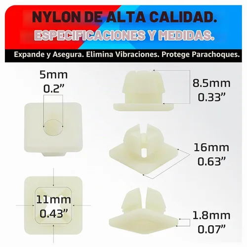 Vista 5 de Tornillos de acero inoxidable con óxido negro de PRIME AVE con insertos de nylon para asegurar placas delanteras y traseras, marcos y cubiertas