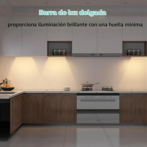Vista 6 de ASOKO - Luces LED regulables para debajo del gabinete, 2700 K, 3 piezas de 12 pulgadas enlazables