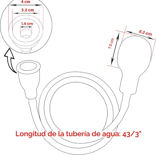 Vista 5 de Pulverizador de champú portátil con manguera de goma para fregadero (estilo 1)