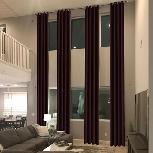 Vista 9 de cololeaf Cortinas opacas extralargas de níquel con ojales, cortinas opacas con aislamiento térmico para loft, sala de estar, dormitorio, habitación