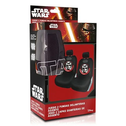 Vista 3 de Fundas para Asientos de Coche Star Wars Stormtrooper Universal Delantero Negro 2