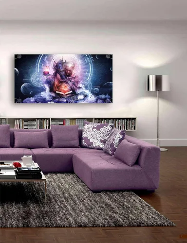 Vista 2 de Epic Graffiti 'Quizás los sueños son de almas gemelas' de Cameron Gray, arte de pared en lienzo, 12 x 24 pulgadas