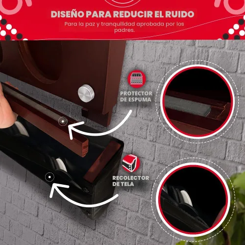 Vista 4 de Swooc Games® - Juego de pared gigante 4 en una fila - 60% más silencioso - Juegos de pared de tamaño jumbo - Juego de sala de juegos, accesorios