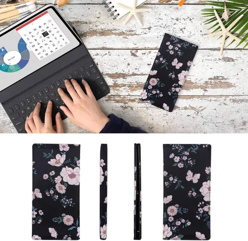 Vista 19 de HUA ANGEL Billetera ultra delgada para mujer, con bloqueo RFID, tarjetero de crédito, plegable, largo, hebilla magnética, billete para mujer, Owl