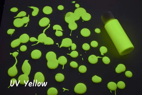 Vista 8 de DirectGlow - Pintura fluorescente reactiva para fiestas de témpera ultravioleta (surtido de 6 colores, botellas de 2 onzas)