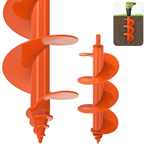 Vista 11 de SELEWARE Broca de taladro para plantar – Broca de taladro de jardín de alta resistencia de 3 x 12 pulgadas, se adapta a taladro hexagonal de 3/8