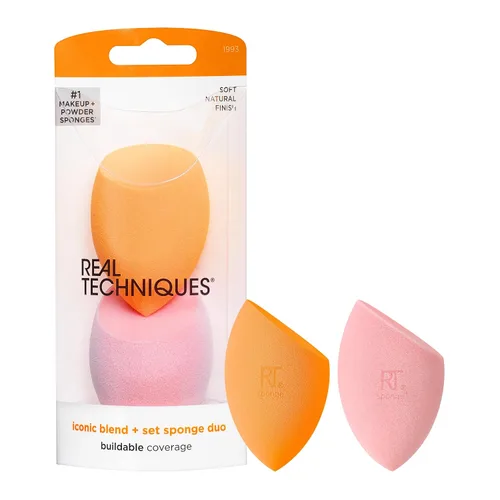 Vista 19 de Real Techniques Miracle Concealer Sponge, esponja de mezcla de maquillaje para corrector líquido y crema, forma alargada para una aplicación precisa