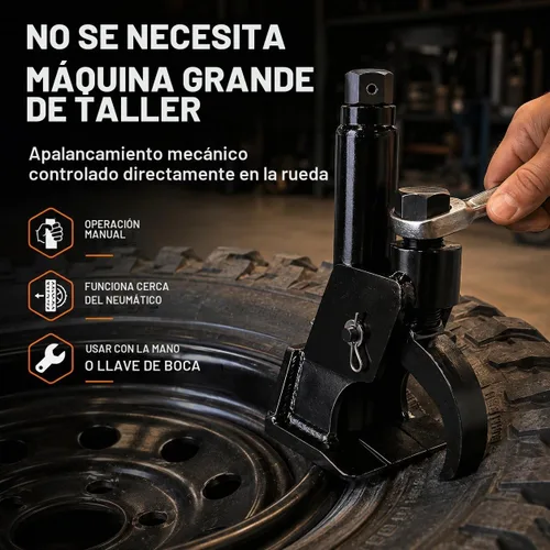 Vista 7 de Herramienta para romper cuentas de neumáticos para ATV, UTV Negro