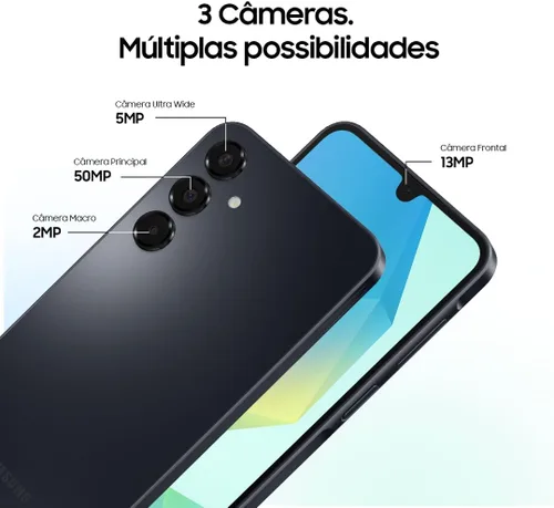 Vista 7 de SAMSUNG Galaxy A16 4G Dual SIM (128 GB, 2025) 6.7" 90Hz AMOLED, resistente a salpicaduras, 8 núcleos, cámara de 50 MP
