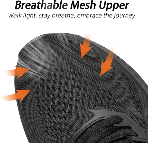 Vista 3 de Non Slip Shoes for Men, Food Service Slip Resistant Work Shoes in Restaurant Kitchen Hospital, Breathable Lightweight Sneakers - Zapatos