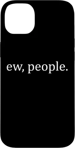 Vista 15 de Ew People - Funda de regalo para iPhone 17 con frases introvertidas y frases de memes