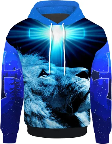 Vista 13 de Sudaderas con capucha unisex con estampado realista en 3D para hombres y mujeres Aztec01