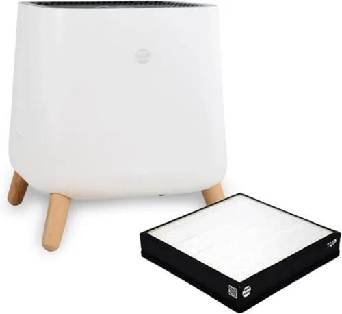 Vista 13 de Smart Air (AKA Smart Health) Purificador de aire Sqair H13 HEPA y carbón activado Limpia hasta 900 pies cuadrados/30 minutos, 23-52 dB Para