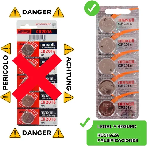 Vista 4 de Maxell Batería micro de litio CR2016 para relojes y electrónica 5