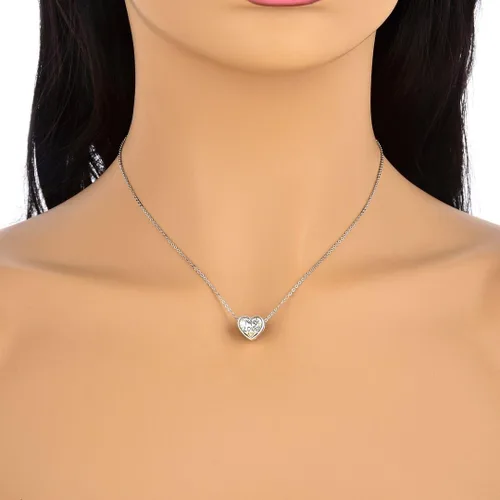 Vista 5 de Adabele Pulsera de plata de ley maciza hipoalergénica con forma de corazón para todos los demás, collar de pulsera para mujer, regalo personalizado