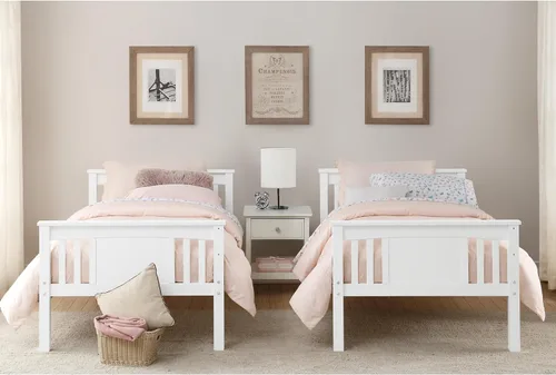 Vista 3 de Dorel Living Dylan - cama litera, individual, Madera, Blanco Espresso