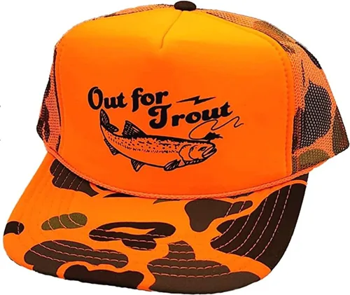 Vista 61 de ThatsRad Out for Trout Corduroy Snapback Sombrero Gorra Pesca con Mosca Pescador