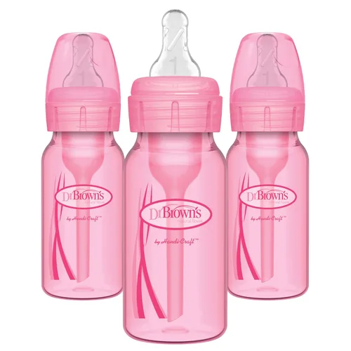 Vista 15 de Dr. Brown's Natural Flow Anti-Colic Options+ Biberones estrechos de 8 oz/8.5 fl oz, con boquilla de flujo lento de nivel 1, paquete de 6, juego
