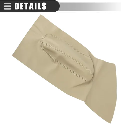 Vista 5 de Motoforti Cubierta para reposabrazos de panel de puerta de automóvil, para Volkswagen Beetle 1998-2010, cuero de microfibra, 1 par, beige