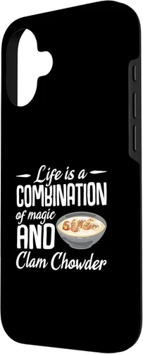 Vista 2 de iPhone 16 Life is a combination of magic and Clam Chowder Case