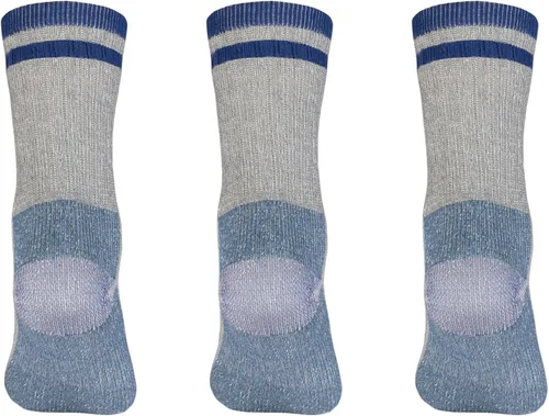 Vista 2 de MERIWOOL - Calcetines de lana merino, para senderismo para niños (3 pares)