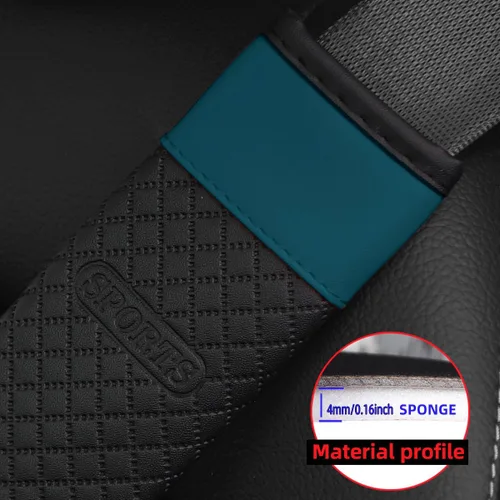 Vista 4 de Bittwee Cojín para Cinturón de Seguridad del Coche para Hombro, 2 Piezas, Funda Suave para Arnés Automotriz para Cojín de Cuello y Correa Protectora