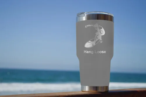 Vista 58 de LaserGram Vaso aislado al vacío de 20 onzas, notas musicales, grabado personalizado incluido (negro)