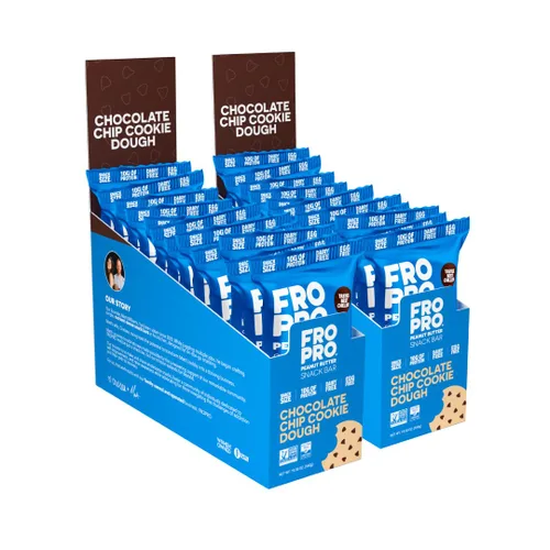Vista 28 de FROPRO Barras de proteína vegetal – Barras de proteínas a base de plantas, totalmente naturales, sin gluten, lácteos y soja, barras altas
