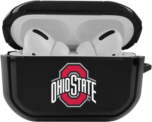 Vista 35 de Funda negra duradera para Apple AirPods Pro (1ª/2ª generación) con mosquetón - Alabama Crimson Tide