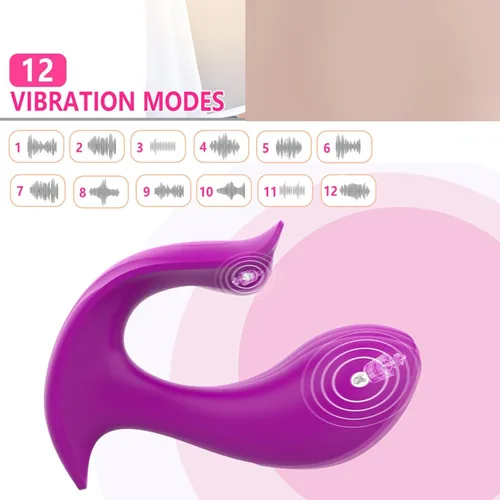 Vista 3 de Vibradores de punto G, juguetes sexuales para mujeres, consolador vibrador para parejas, juguetes sexuales para mujeres y hombres (color púrpura)