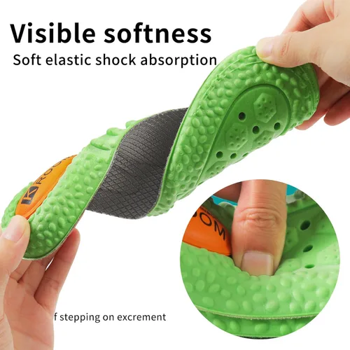 Vista 5 de Plantillas de zapatos para hombres y mujeres, plantillas de espuma viscoelástica, cómodas plantillas de zapatos deportivos para absorción de golpes