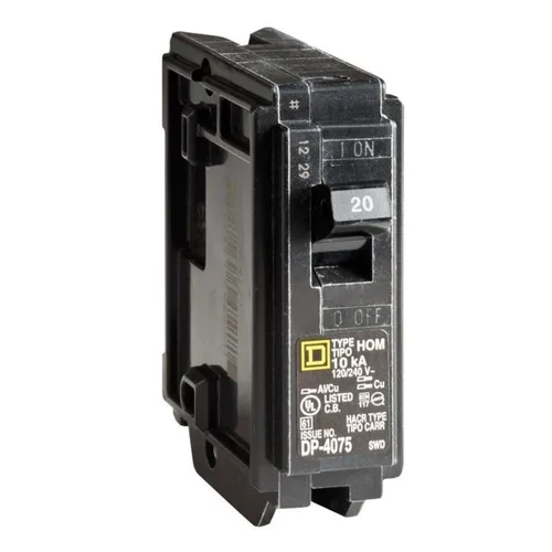 Vista 5 de Square D de Schneider Electric - Interruptor HO de 20A y un solo polo HOM120C