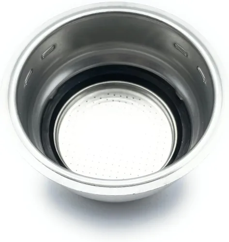 Vista 2 de Cesta de filtro de café para café Delonghi Espresso – Acero inoxidable presurizado – Reutilizable – Lavable – Compatible con máquinas de espresso