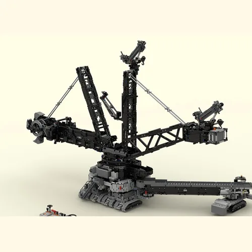 Vista 2 de Kit de construcción de excavadora de ingeniería, serie de vehículos de ingeniería tecnológica, conjunto de bloques de construcción (5707PCS)