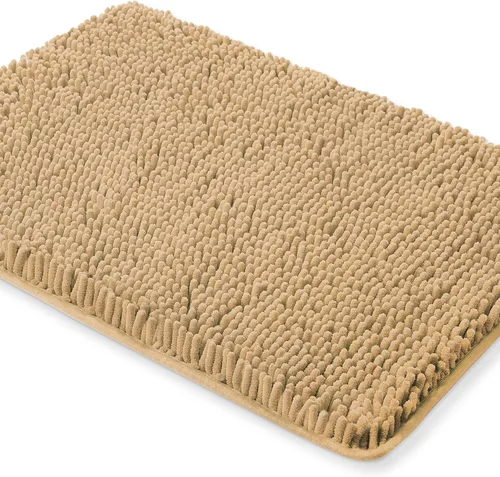 Vista 107 de Yeaban Alfombra de pasillo de baño de 24 x 72 pulgadas, antideslizante, alfombra de baño larga de felpilla gruesa, absorbente y lavable, alfombra