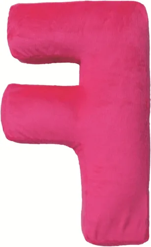 Vista 2 de iscream Lettermania F - Almohada de microcuentas con diseño de tarta de 16.0 in Letra F
