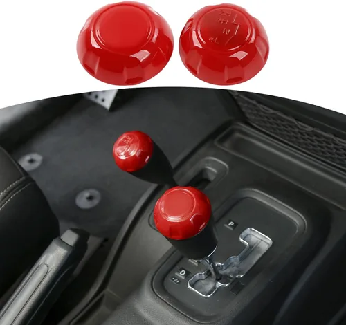 Vista 8 de RT-TCZ para Wrangler JK Cubierta de Manija de Cambio para Jeep Wrangler JK JKU 2011-2017 Accesorios Interiores de Fibra de Carbono 2 piezas