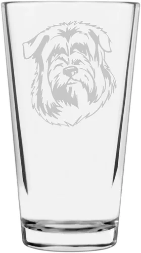Vista 442 de Podenco Canario - Vaso de pinta de 16 onzas con temática de perro personalizado