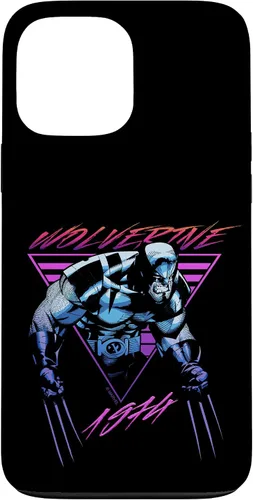 Vista 24 de Marvel X-Men Wolverine 1974 - Carcasa de neón para iPhone 17