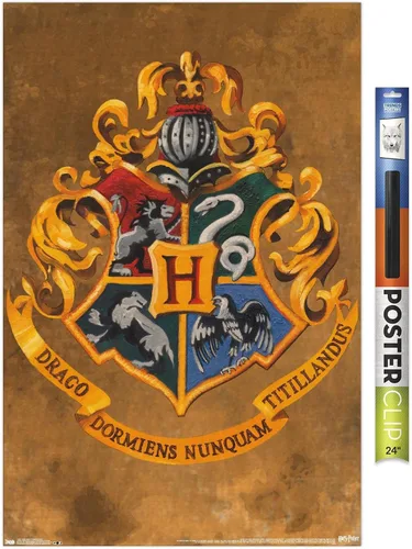 Vista 17 de Trends International Wizarding World: Harry Potter-Hogwarts, póster de pared con cresta de 14.725 x 22.375 pulgadas, versión enmarcada de madera